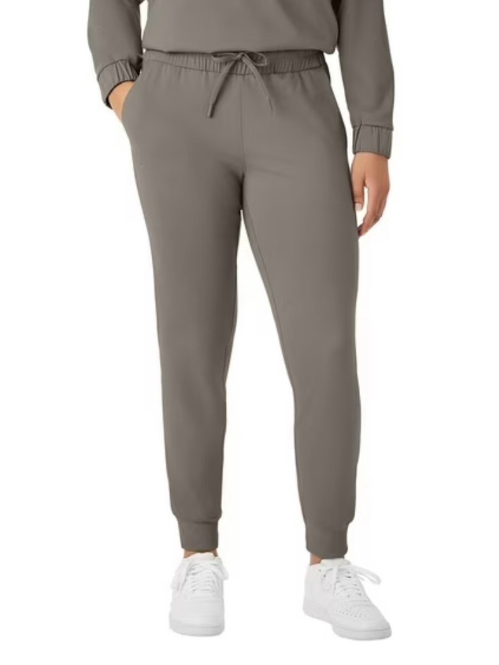 Women's Drawstring Jogger Pants in Taupe